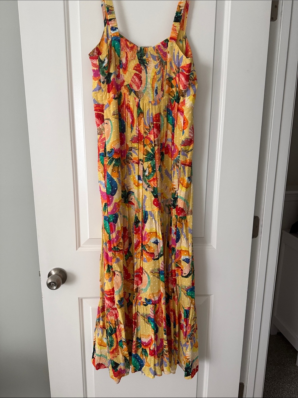 FARM Rio Yellow Tropical Maxi Dress with Multicolor Print - Picture 5 of 7